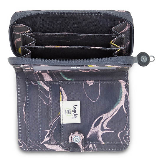 Kipling Money Love Printed Small Wallet Portefeuille Grijs | België 1005UZ